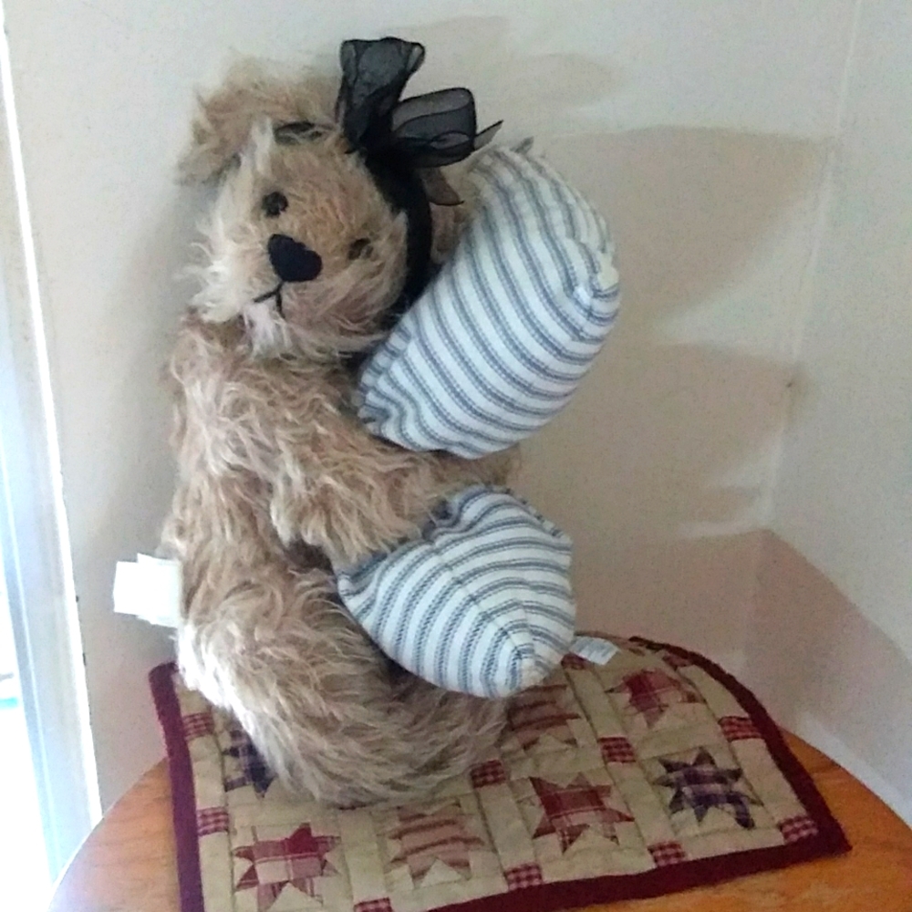 Knickerbocker Slumber Teddy Bear W/Pillow & Quilt